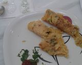 A picture of step 1 of Eggless Omelet.