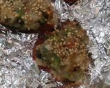 A picture of step 11 of Veg bread cutlets in heart shape.