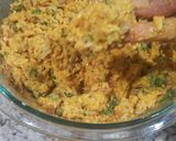 A picture of step 2 of Rice pakoda.