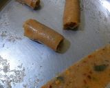 A picture of step 5 of Suji rolls.