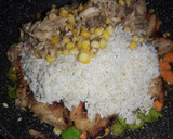 Foto del paso 4 de la receta: Arroz en sartén con cerdo, zanahoria y maíz tierno