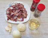 Foto del paso 1 de la receta: Mollejas de pollo encebolladas