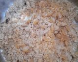 A picture of step 2 of Policha ladoo - roti laddu.