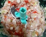 A picture of step 1 of Tamatar Kuchumber/ Pico De Gallo / Fresco Salsa with Pappadum.
