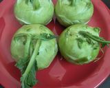 A picture of step 2 of Navalkol Chi Bhaaji.