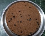 A picture of step 10 of Butterscotch rajbhog ice-cream chocolate cake.