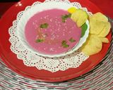 A picture of step 4 of Chickpeas Beetroot Hummus.