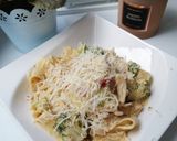 Domowe Tagliatelle z brokułami i piersią kurczaka 😋 krok przepisu 2 zdjęcie