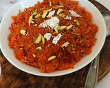 A picture of step 4 of Gajar ka Halwa.