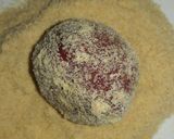 A picture of step 6 of Beetroot Gulabjamun in Custard.