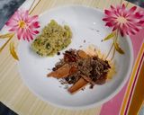 A picture of step 3 of Matar pulao ❤❤.