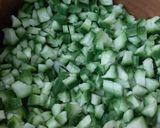 A picture of step 3 of Ridge gourd fry.