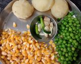 A picture of step 1 of Poha rolls.