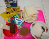 Foto langkah ke 1 dari resep Puding roti zebra.