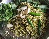 A picture of step 2 of Split Mung beans chilla.