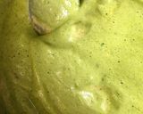 A picture of step 1 of Palak dhokla.
