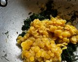 A picture of step 4 of Karnataka Style Palya or Shepu bhaji.
