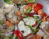 A picture of step 3 of Protein rich Mix Sprouts Vegetable. Khichdi.