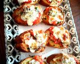 A picture of step 1 of Cheese Bruschetta.