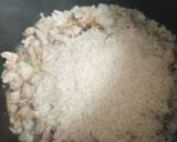 A picture of step 1 of Sage and Butter Rice.