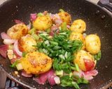 A picture of step 3 of Pan Roasted Chilli Garlic Baby Potatoes.