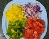 A picture of step 1 of Vegetable Maggi Noodles.