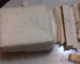 A picture of step 4 of Tri-colour sandwich.