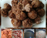 Foto del paso 4 de la receta: Albóndigas de ternera con sobrasada en salsa de pisto