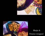 A picture of step 2 of Indian inspired tiffin lunch box.