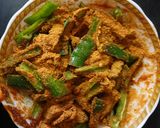 A picture of step 3 of Green Chilli pickle.