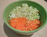 A picture of step 1 of Cabbage manchurian recipe.