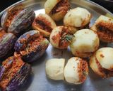A picture of step 3 of Stuffed Brinjal Potato Sabji 🍆🥔.
