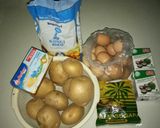 Foto langkah ke 1 dari resep Kue Lumpur Kentang - Walnut.