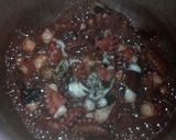 A picture of step 1 of Pweza stew.
