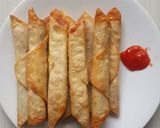 Foto langkah ke 5 dari resep Sosis Selimut Pangsit.
