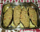 Foto del paso 7 de la receta Berenjenas rellenas de carne mixta y verduras