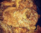 A picture of step 6 of Dublan a Hausa delicacy❤.