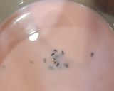 A picture of step 3 of RoohAfza milk.