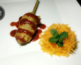 A picture of step 8 of Minced meat on a stick.