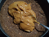 Postre helado de mousse