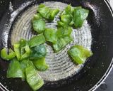 A picture of step 2 of Kadai Paneer.