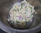 A picture of step 1 of Vegetable burger.