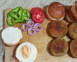 A picture of step 7 of Crispy Veg Tikki Burger Recipe/VegTikki Cheese Burger.