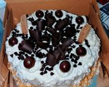 Foto langkah ke 6 dari resep Cake Coklat Ultah Simple.