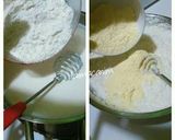 A picture of step 2 of Cotton cheese cake.