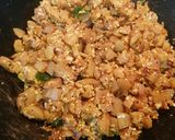 A picture of step 5 of Brinjal Stir fry Poriyal.