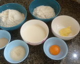 Foto langkah ke 1 dari resep Cara mudah membuat donat hanya diaduk aduk saja hasil kokoh empuk lembut menul menul.