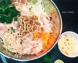 Hình bước làm 1 của món Nộm Tai Mui 🥗