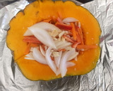 Foto del paso 8 de la receta: Zapallo relleno de vegetales al horno. (Con opción vegana)