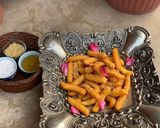A picture of step 8 of Balah el Sham (Egyptian churros).